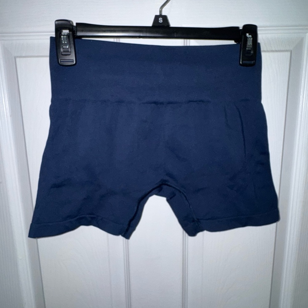 Women's Navy Blue Gymshark Shorts - Picture 2 of 2
